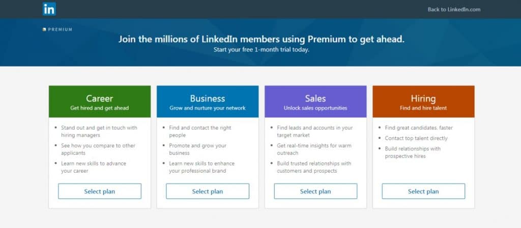 sites like facebook linkedin plans