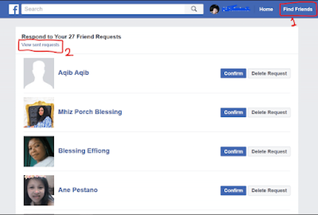 friend requests pc
