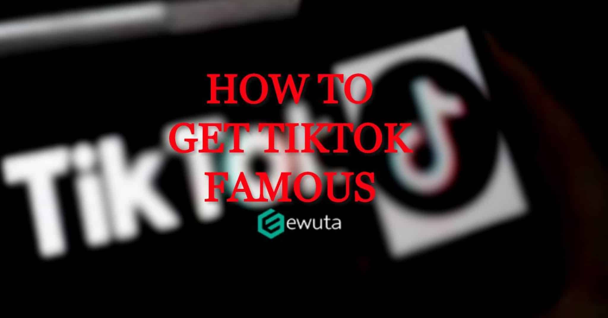 Get TikTok Famous with these 12 Easy Steps Ewuta