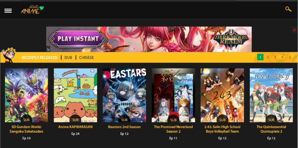 anime streaming
