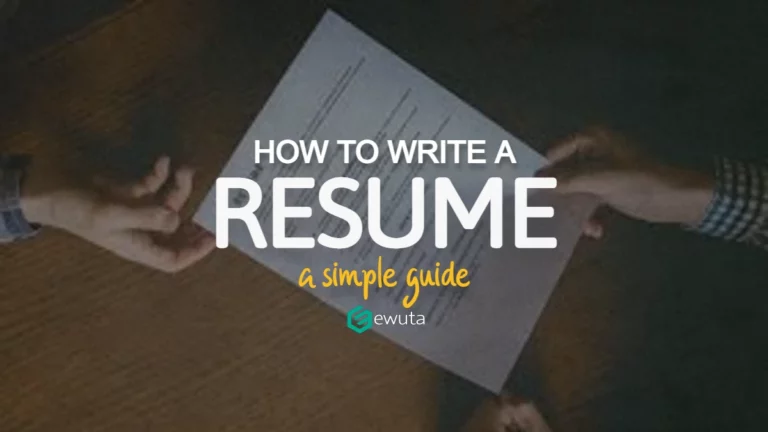 how to write a resume